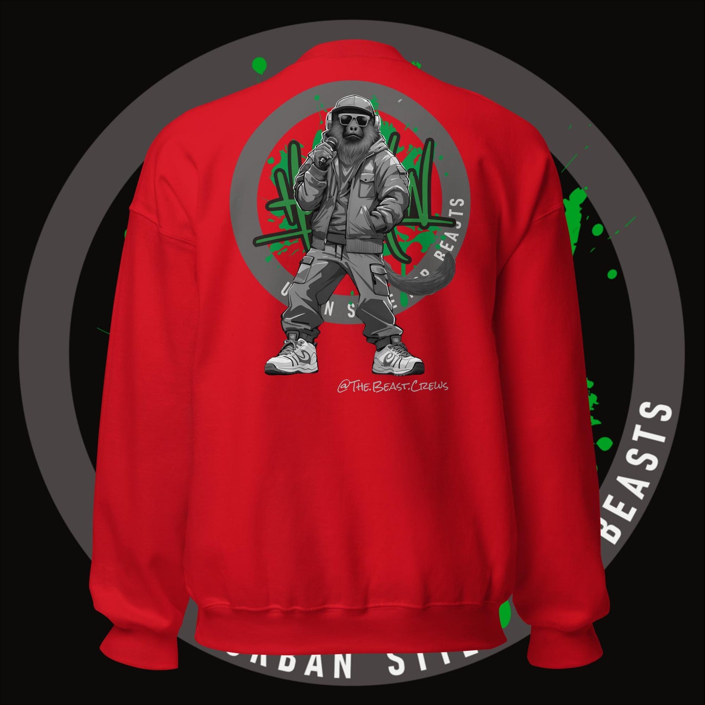 Howler Monkey Grayscale - Unisex Sweatshirt