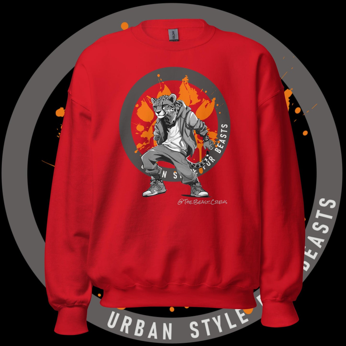 Cheetah Grayscale - Unisex Sweatshirt