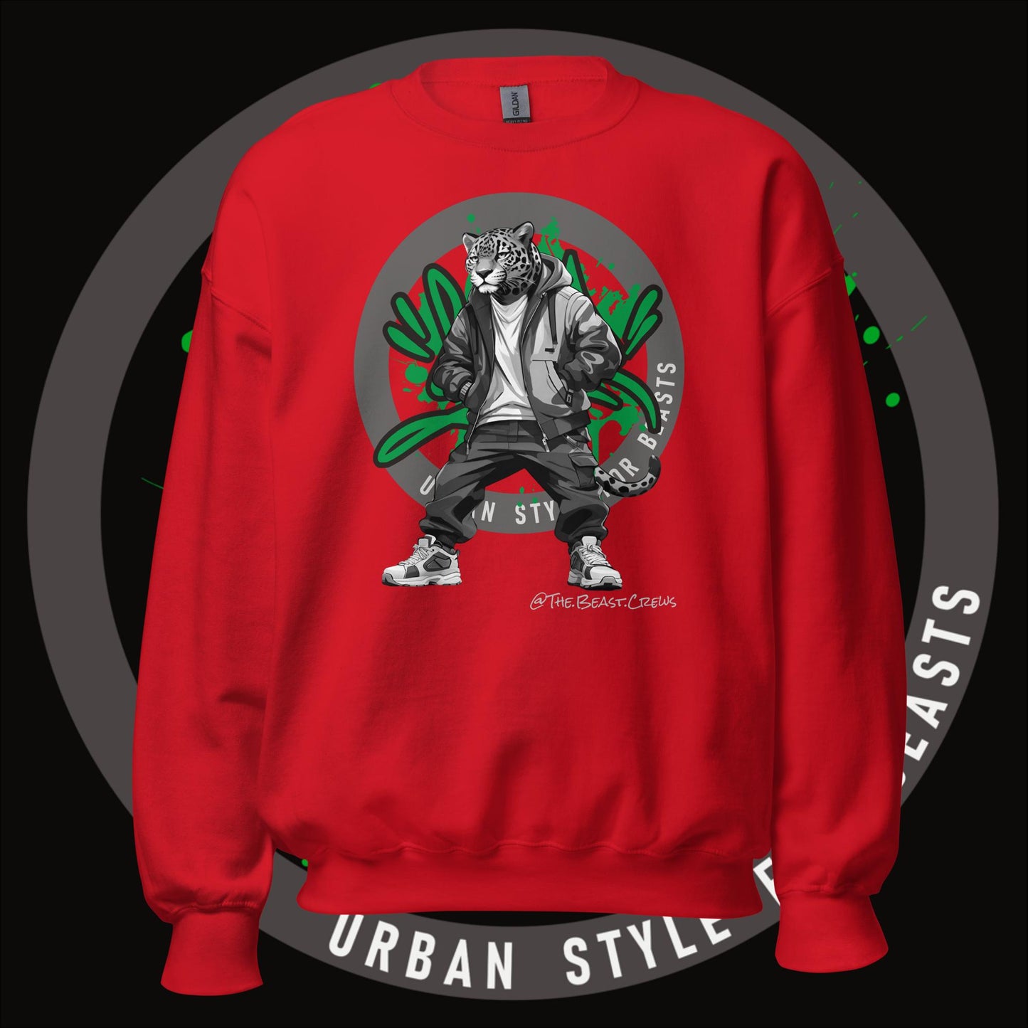 Jaguar Grayscale - Unisex Sweatshirt