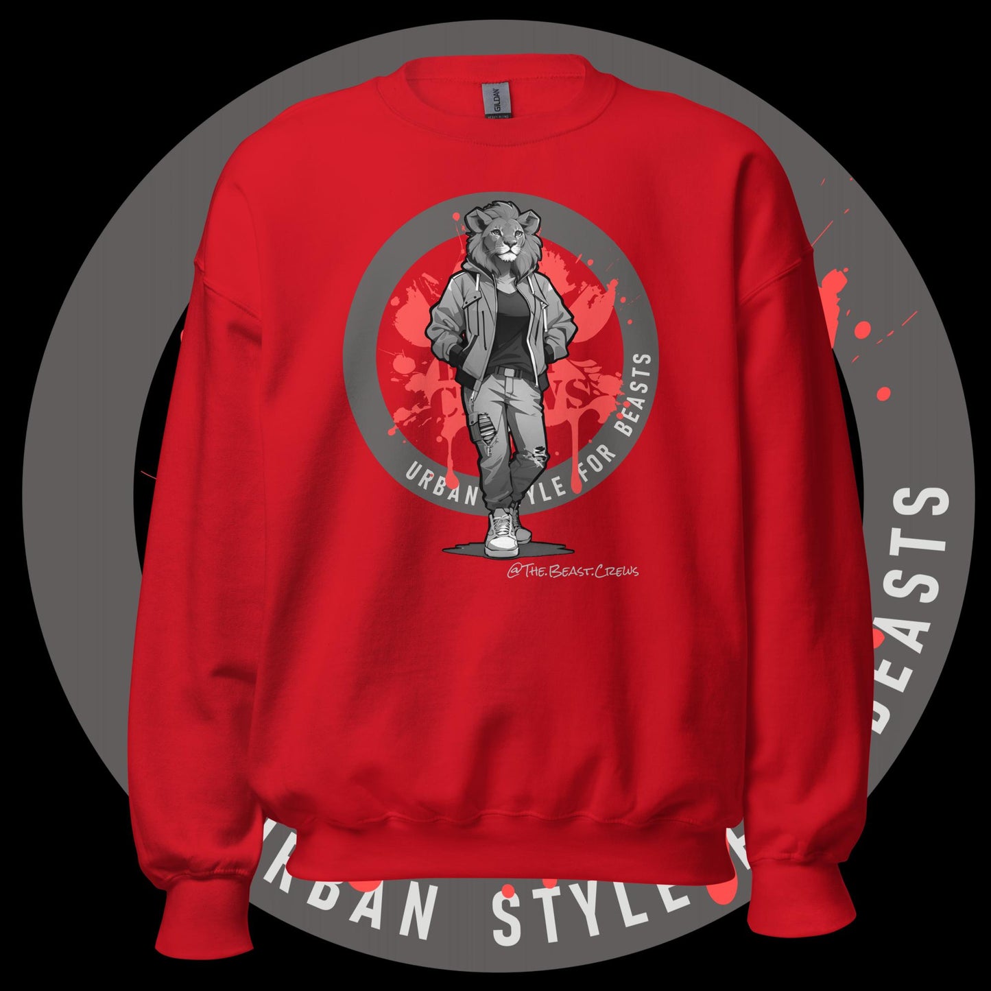 Lioness Queen Grayscale - Unisex Sweatshirt