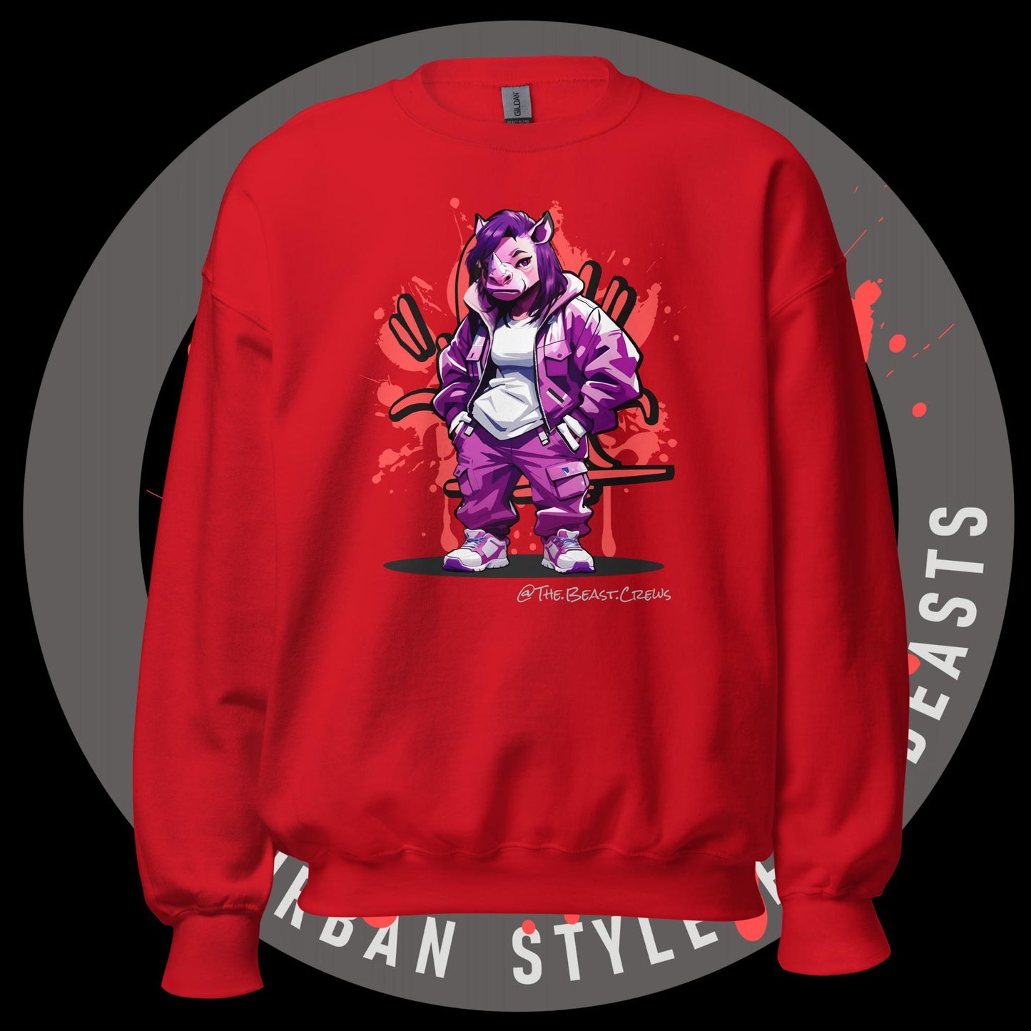 Rhino Queen Full Color - Unisex Sweatshirt