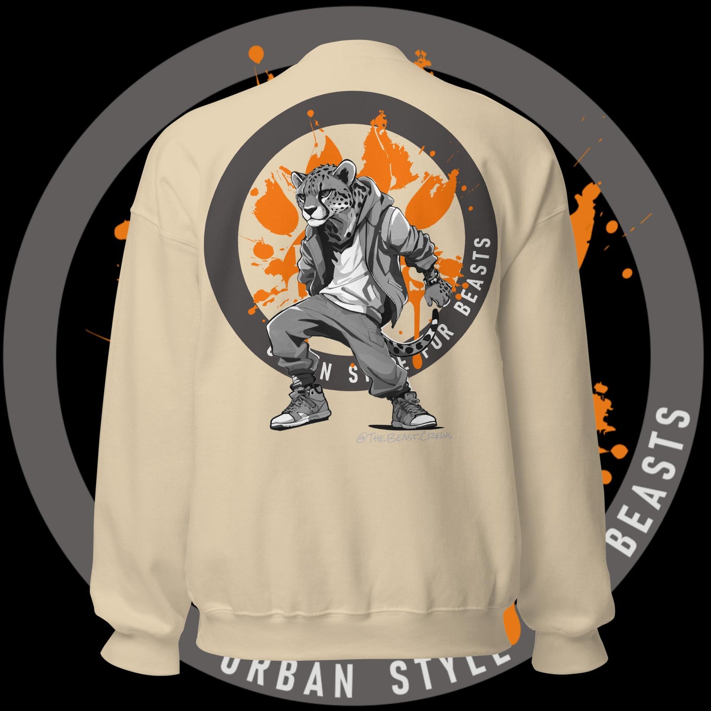 Cheetah Grayscale - Unisex Sweatshirt