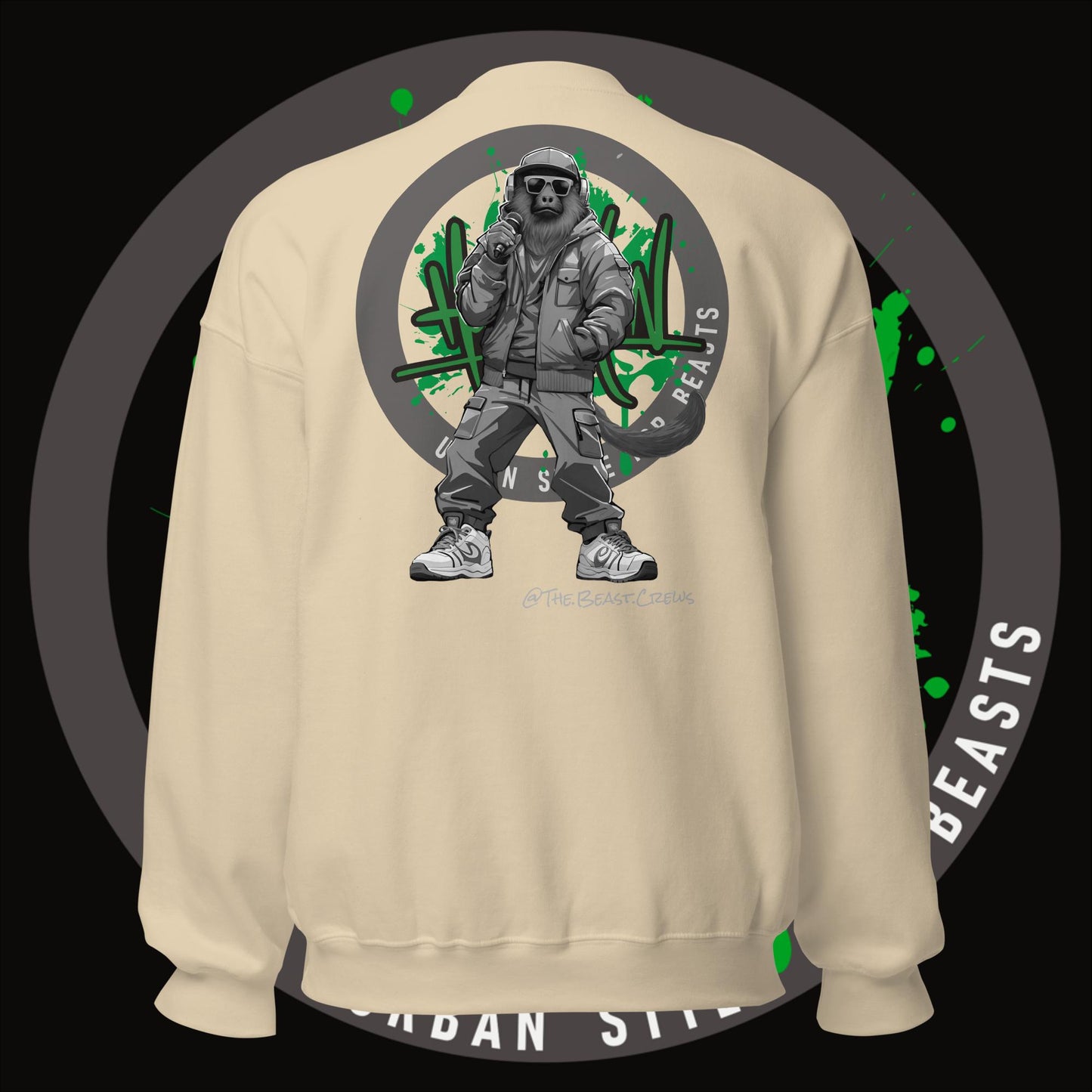 Howler Monkey Grayscale - Unisex Sweatshirt