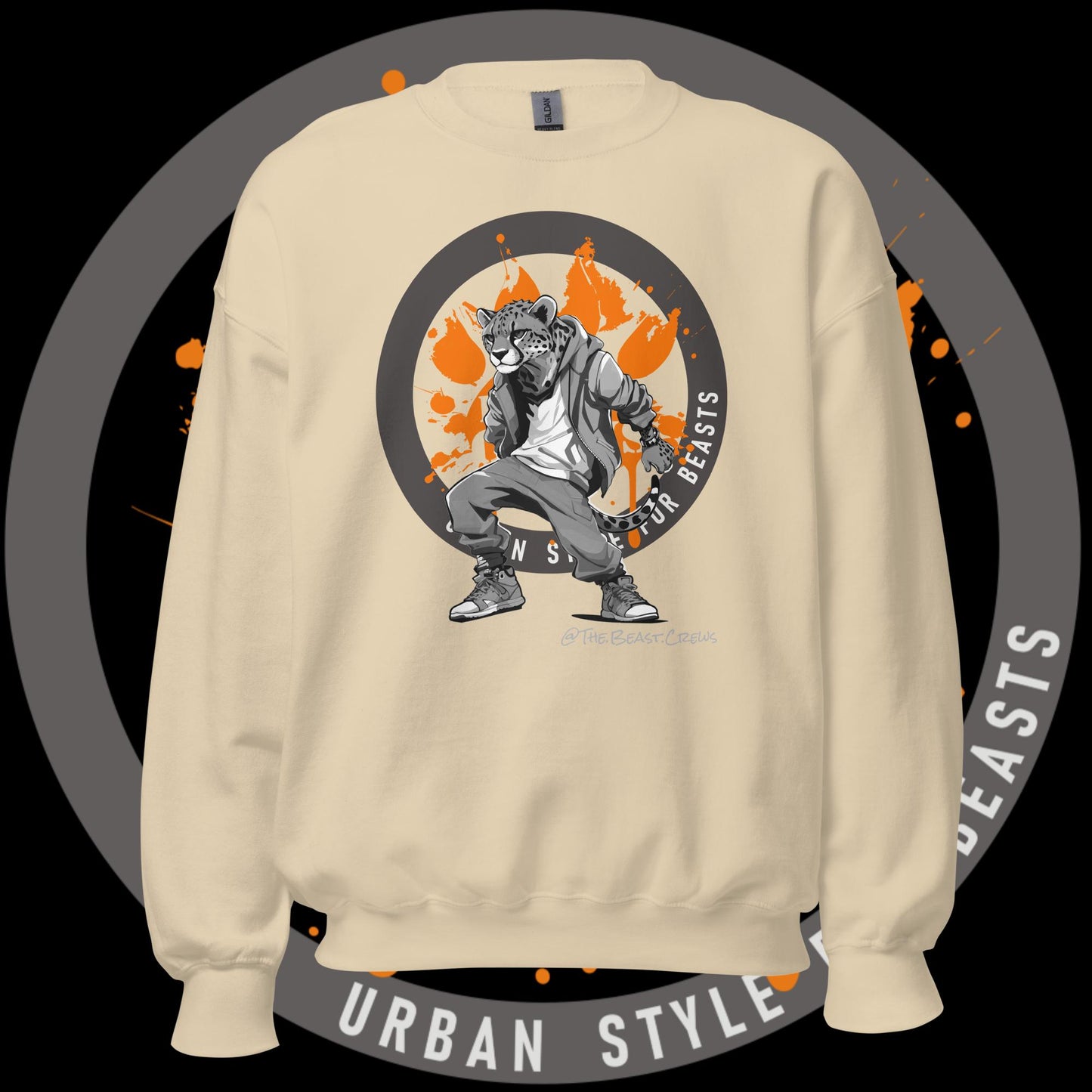 Cheetah Grayscale - Unisex Sweatshirt
