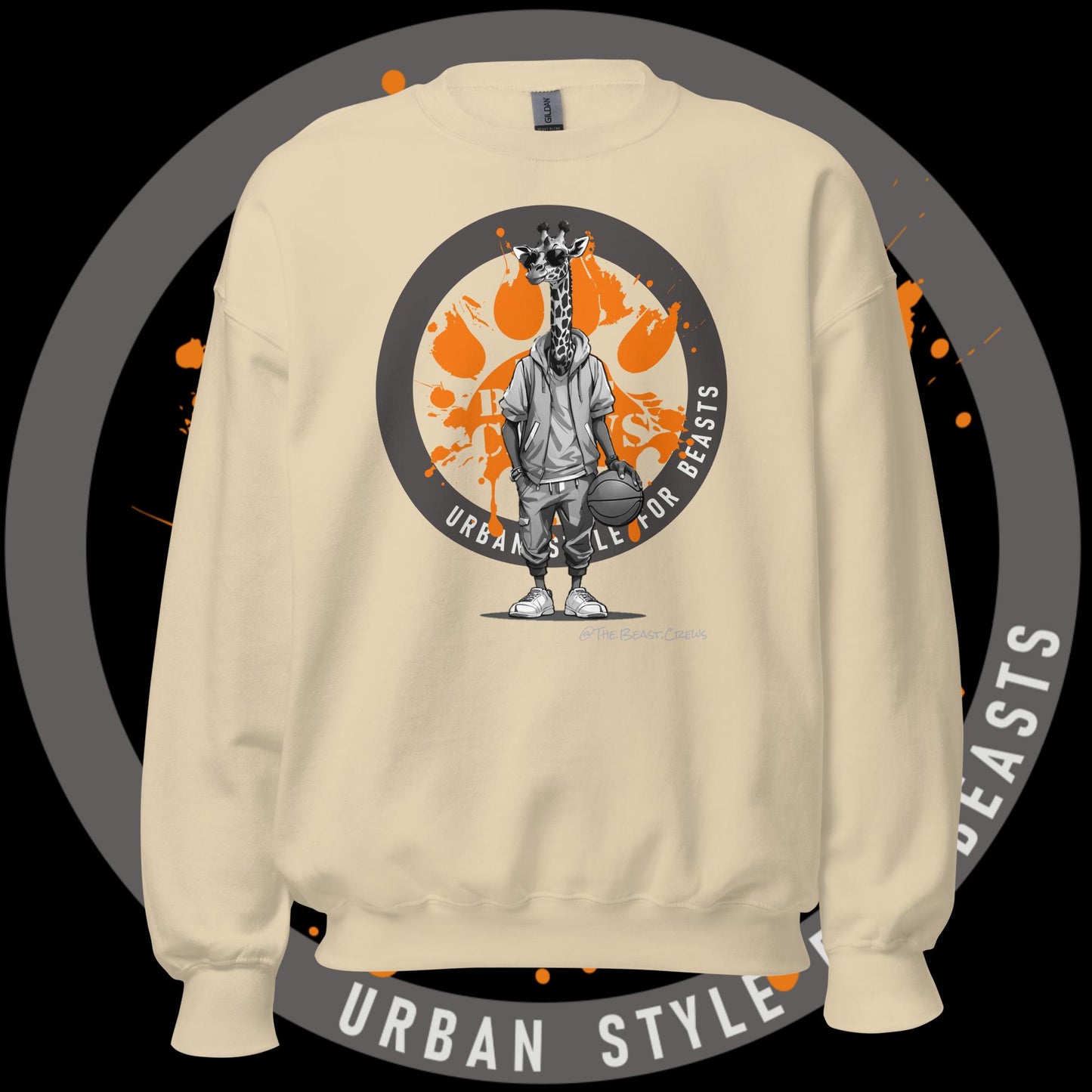Giraffe Grayscale - Unisex Sweatshirt