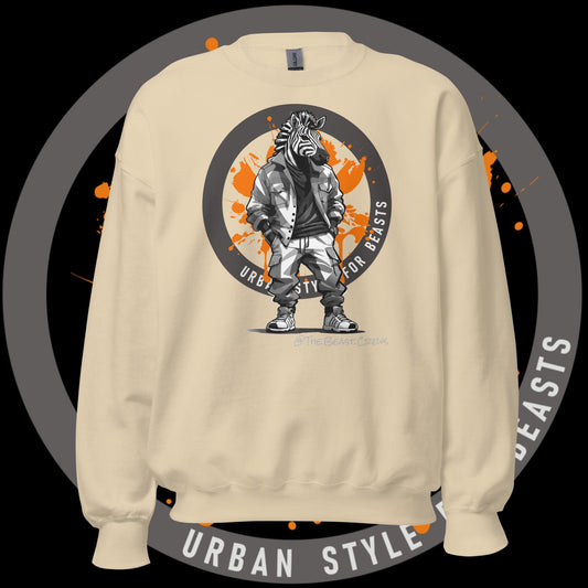 Zebra Grayscale - Unisex Sweatshirt
