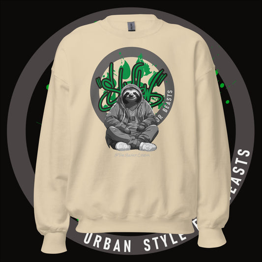 Sloth Grayscale - Unisex Sweatshirt