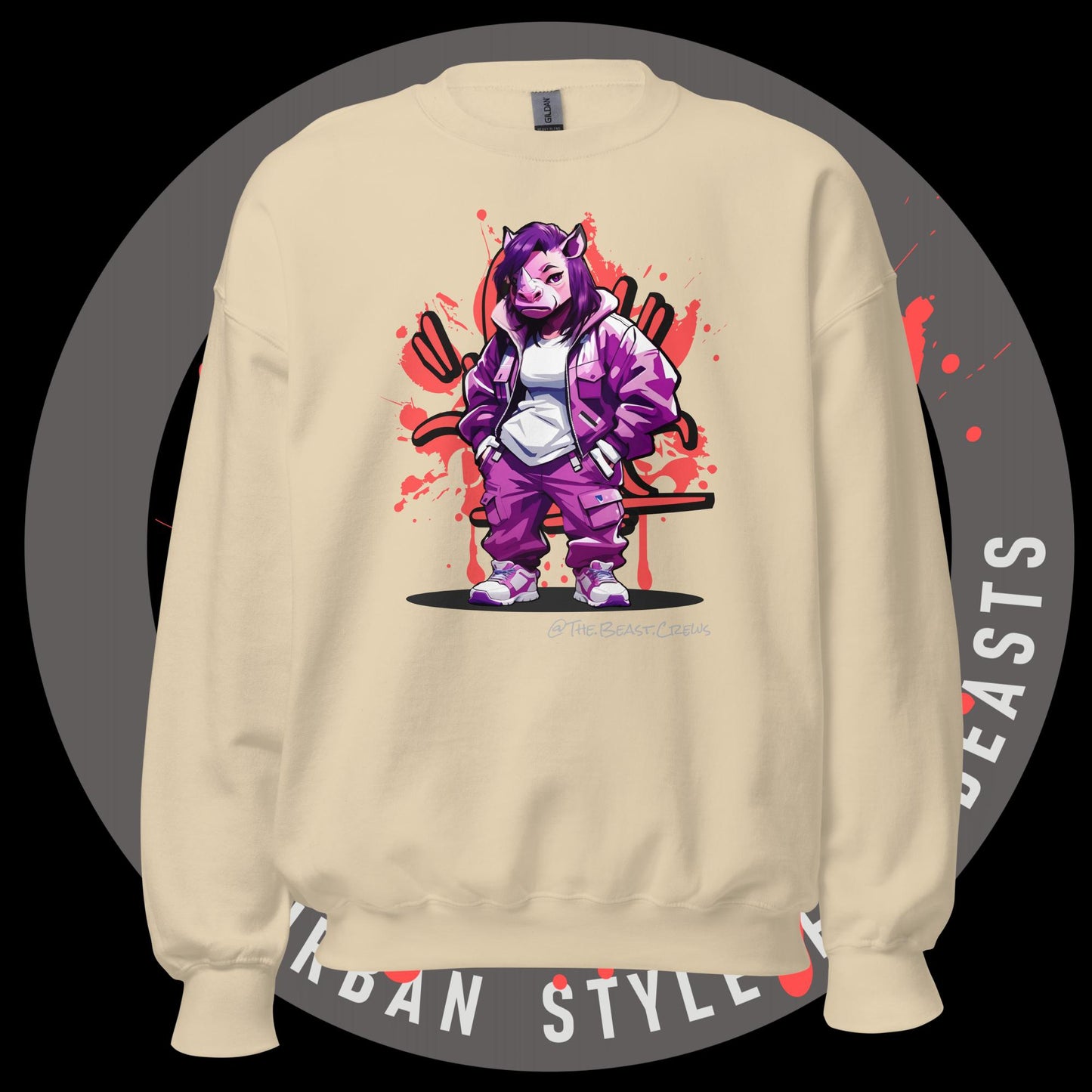 Rhino Queen Full Color - Unisex Sweatshirt