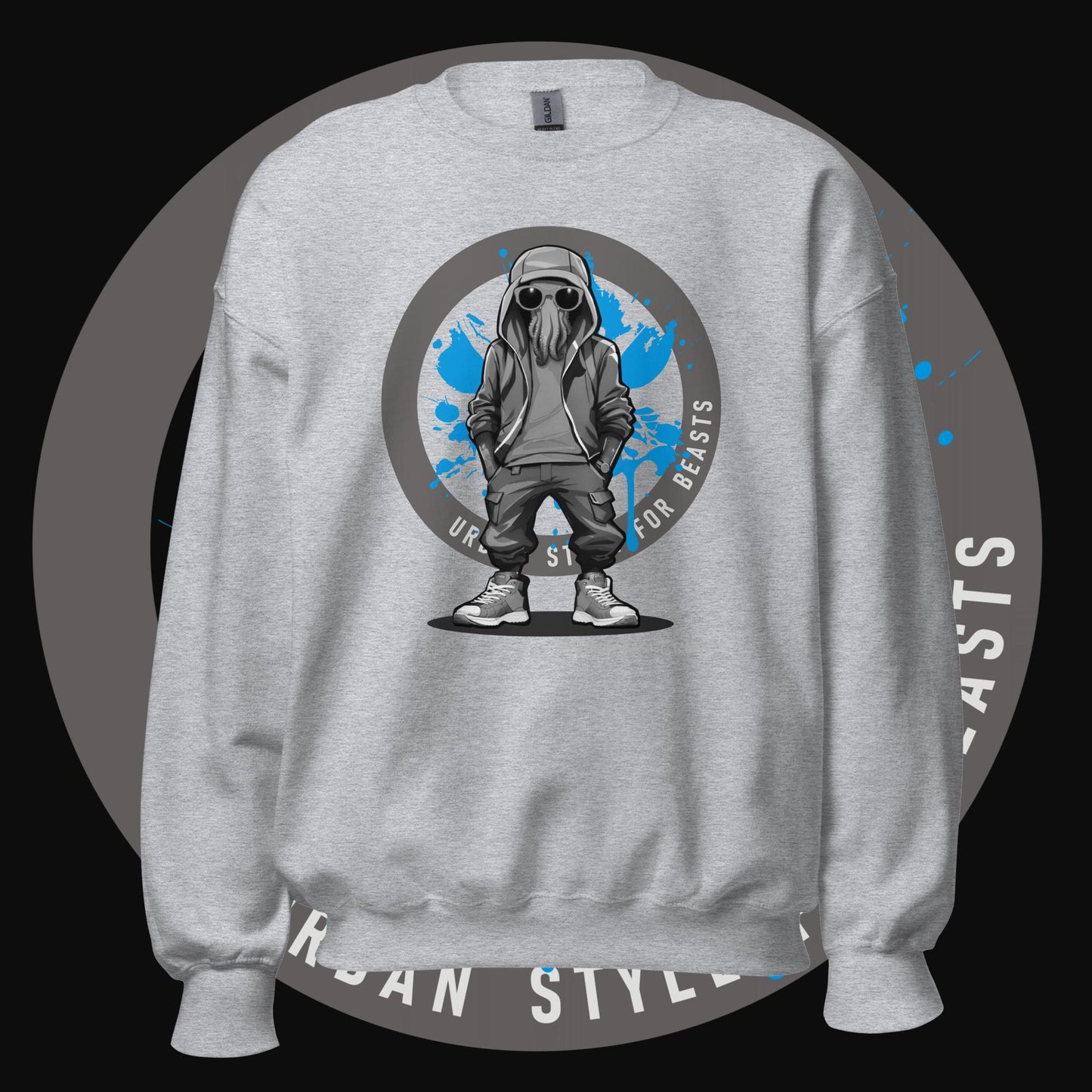 Octopus Grayscale - Unisex Sweatshirt