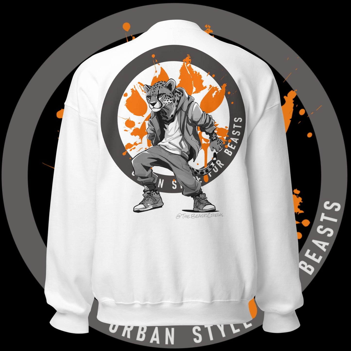 Cheetah Grayscale - Unisex Sweatshirt