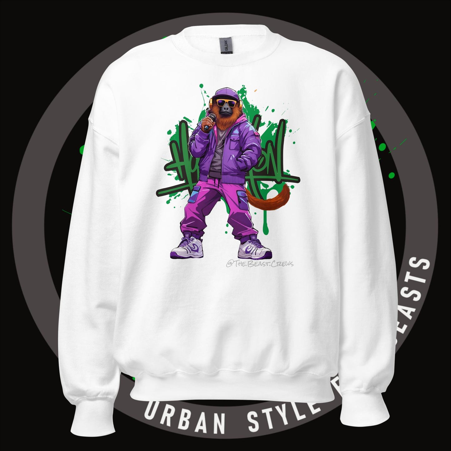 Howler Monkey Full Color -.Unisex Sweatshirt