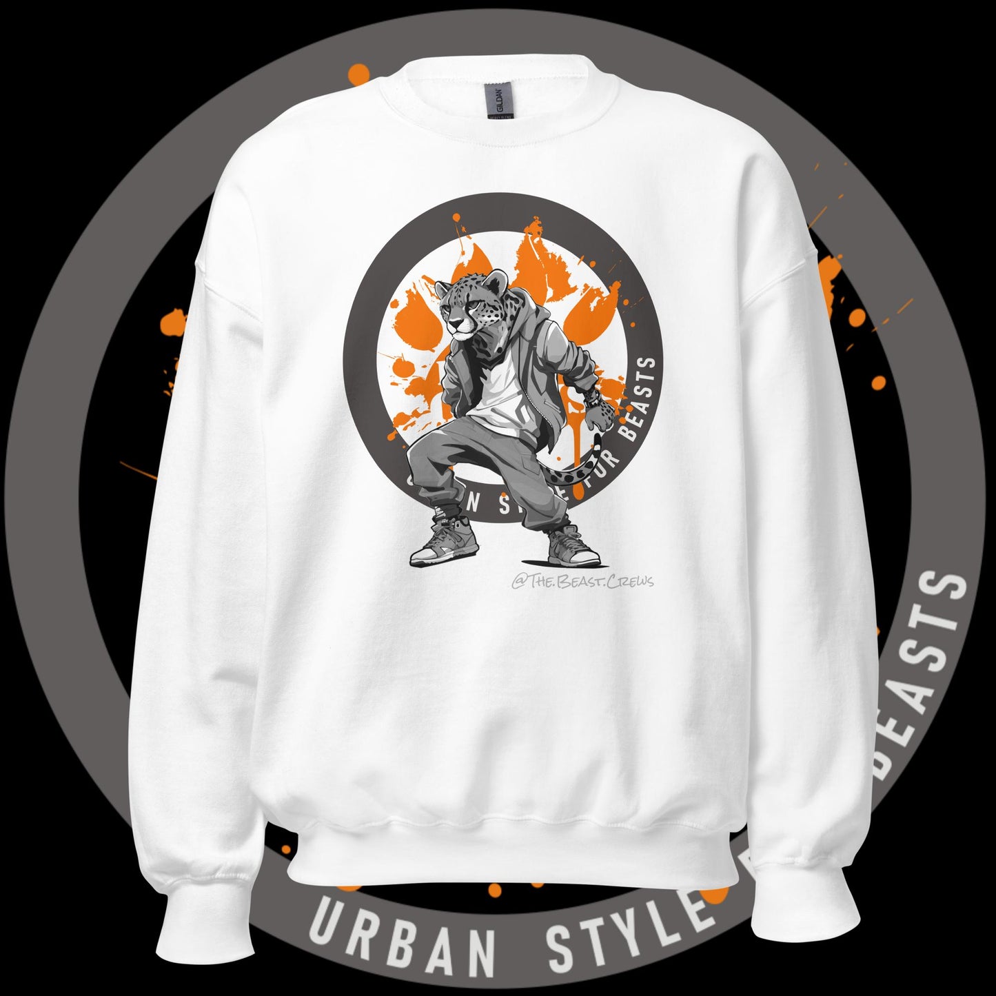 Cheetah Grayscale - Unisex Sweatshirt