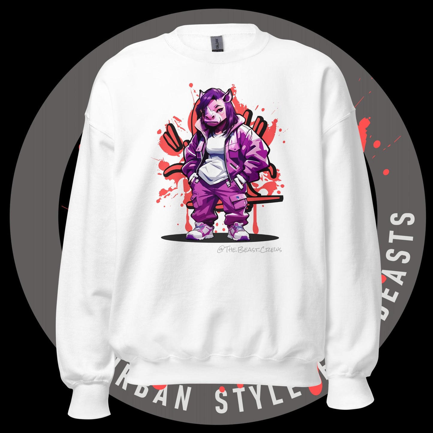 Rhino Queen Full Color - Unisex Sweatshirt