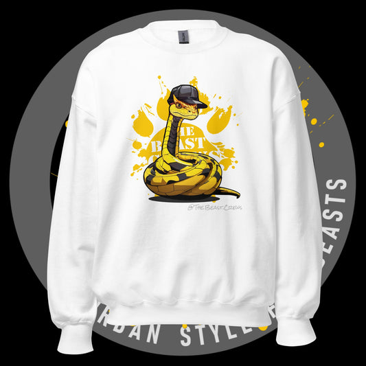 Unisex Sweatshirt - Horned Viper Grayscale