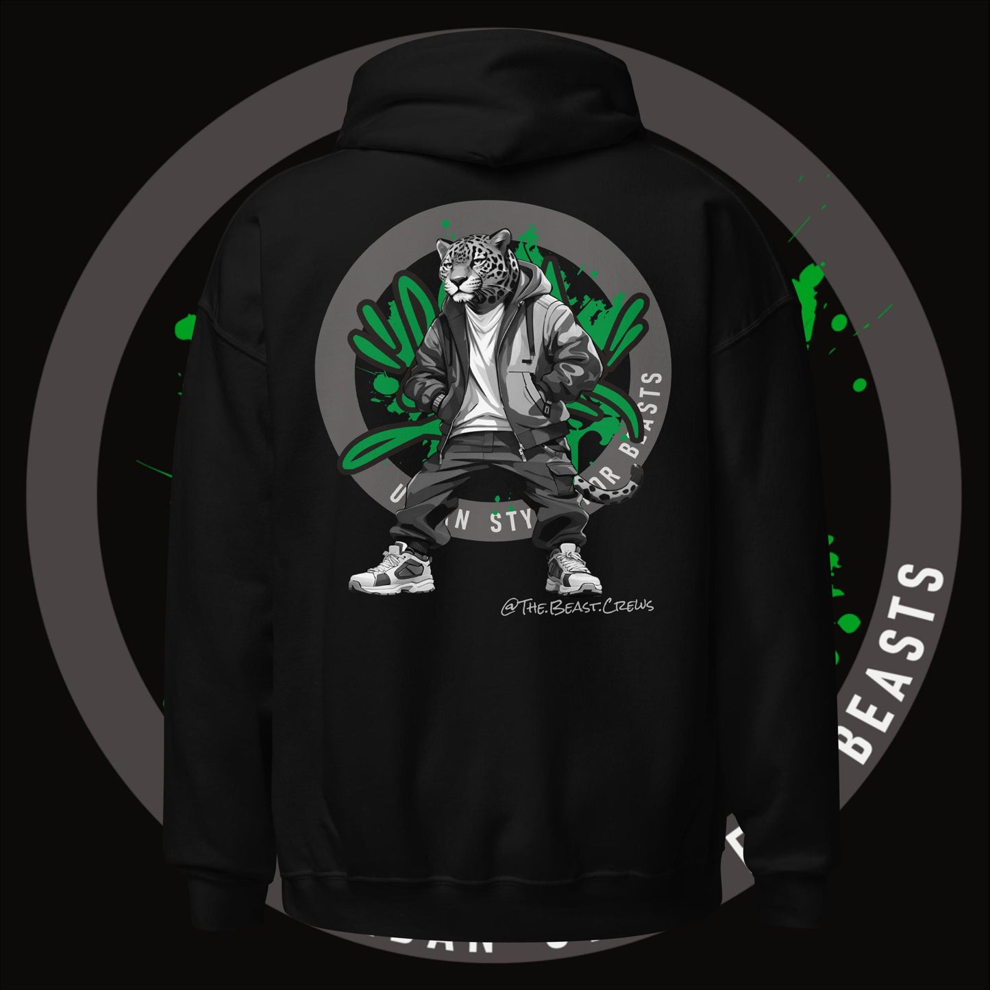 Jaguar Grayscale - Unisex Hoodie