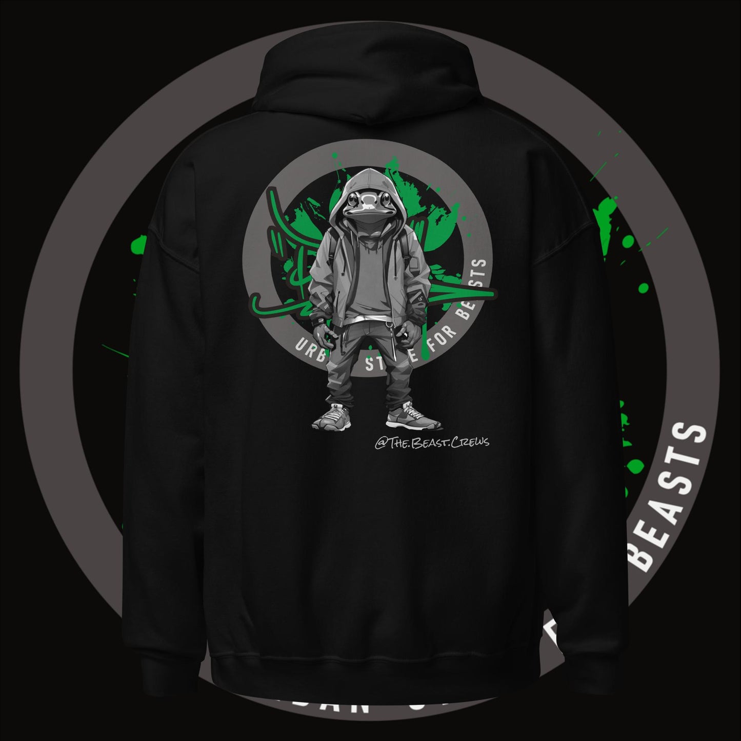 Poison Dart Frog Grayscale - Unisex Hoodie