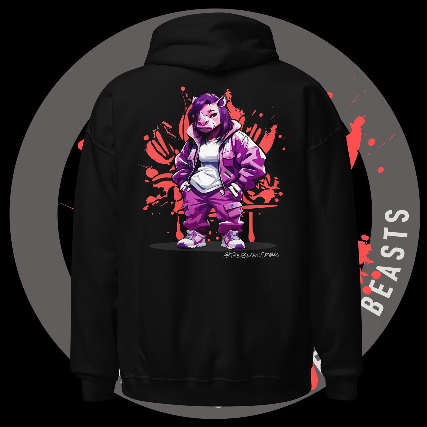 Rhino Queen Full Color - Unisex Hoodie