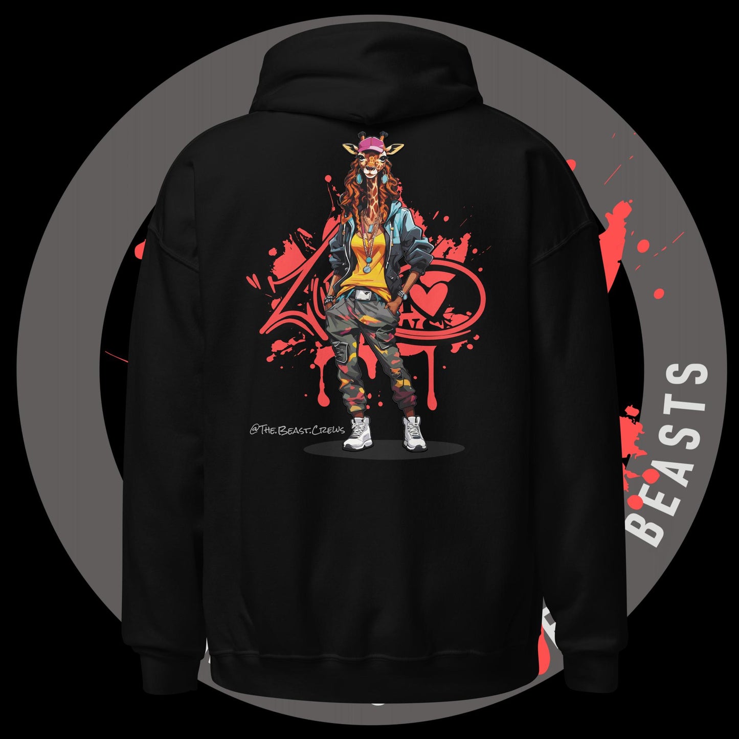 Giraffe Queen Full Color - Unisex Hoodie