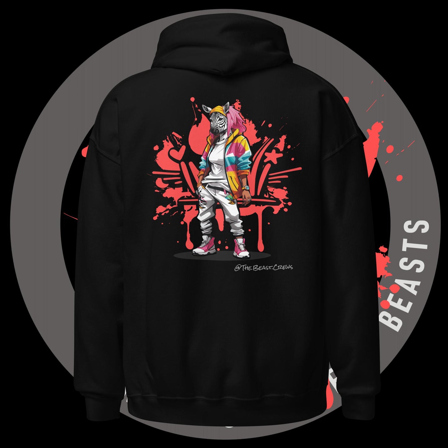 Zebra Queen Full Color - Unisex Hoodie