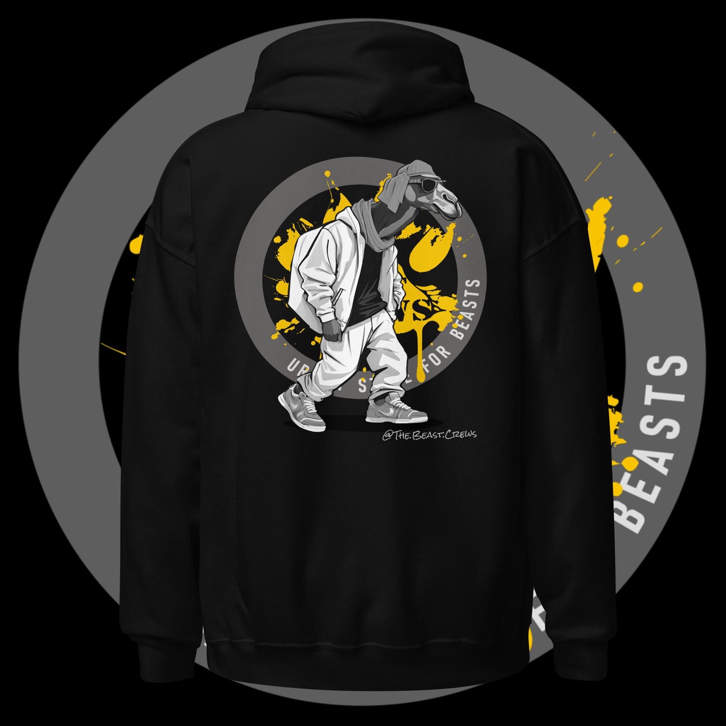 Unisex Hoodie - Dromedary Grayscale