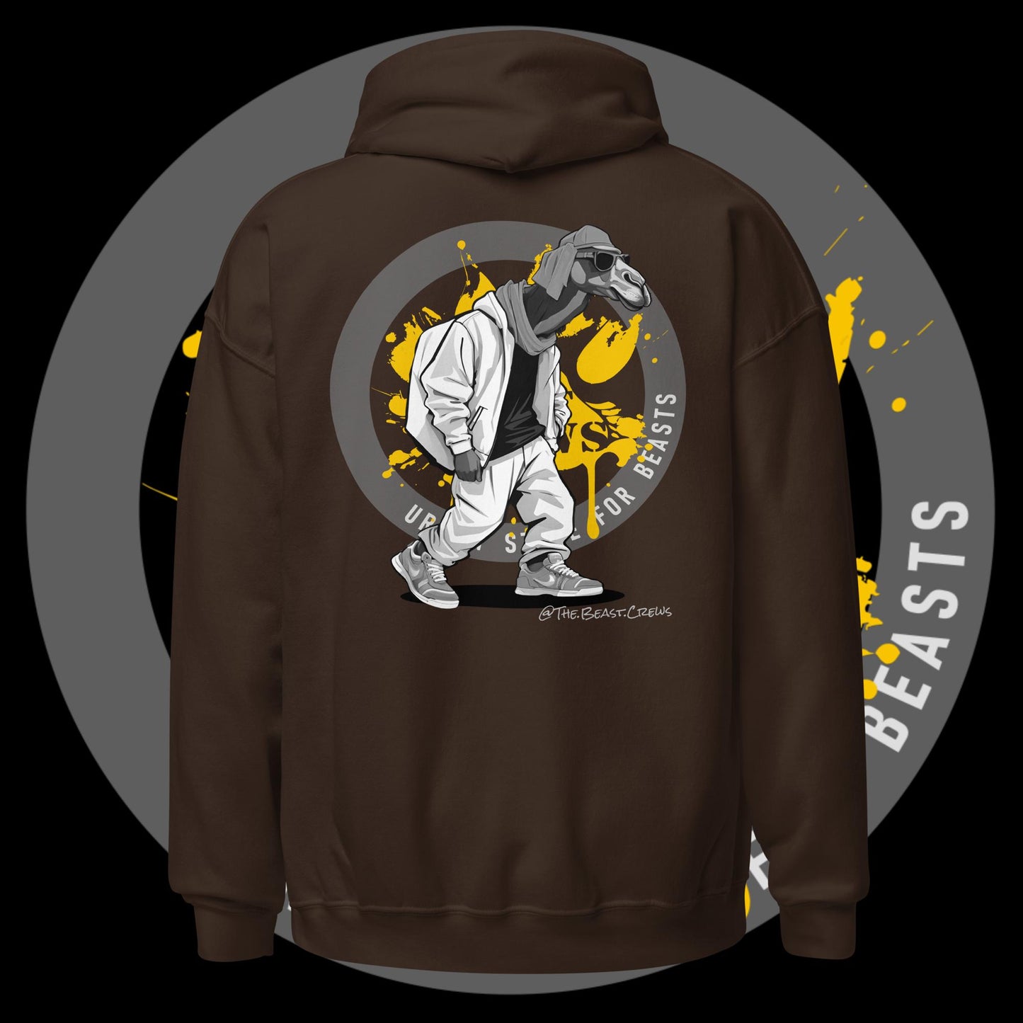 Unisex Hoodie - Dromedary Grayscale