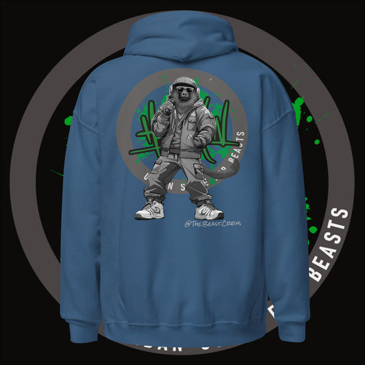 Howler Monkey Grayscale - Unisex Hoodie