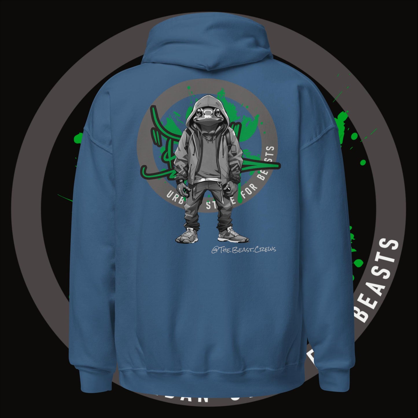 Poison Dart Frog Grayscale - Unisex Hoodie