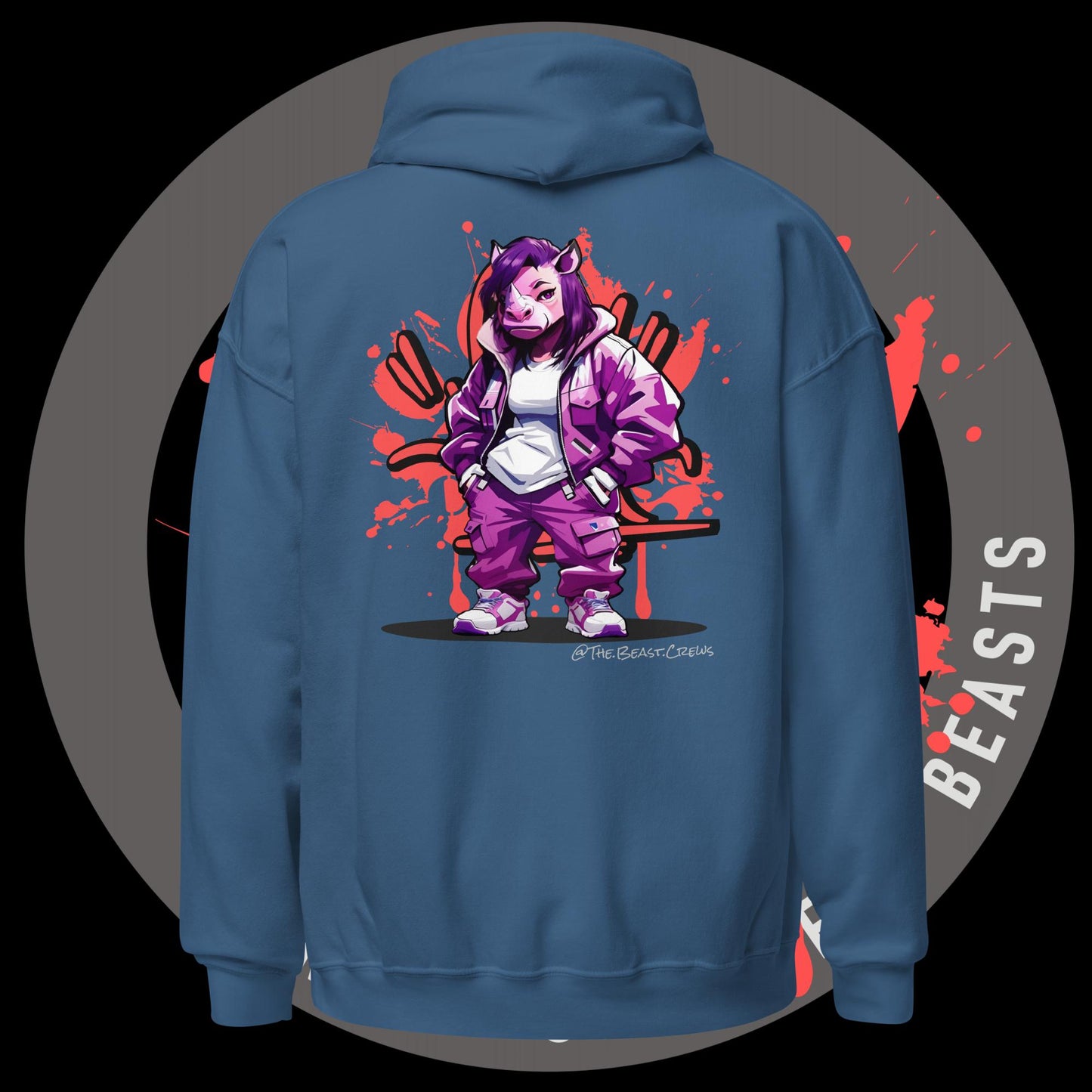 Rhino Queen Full Color - Unisex Hoodie