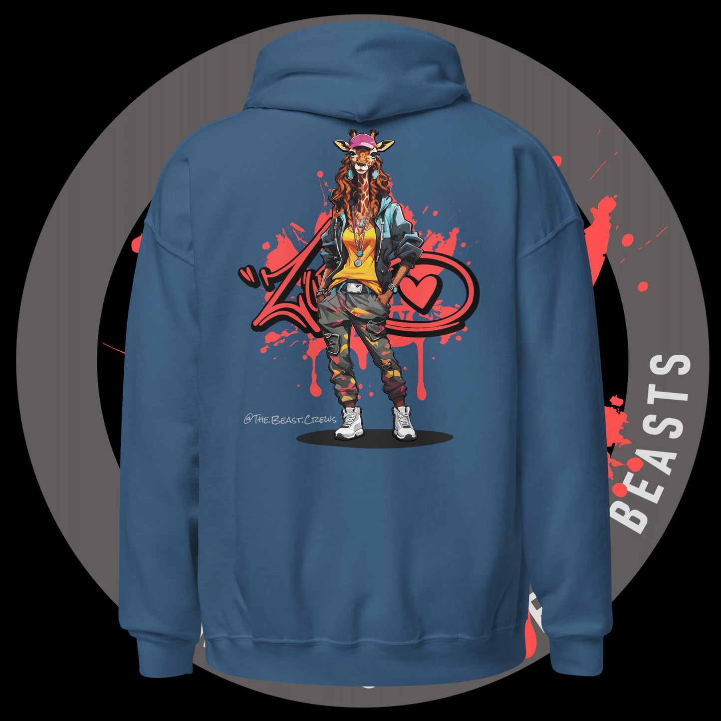 Giraffe Queen Full Color - Unisex Hoodie