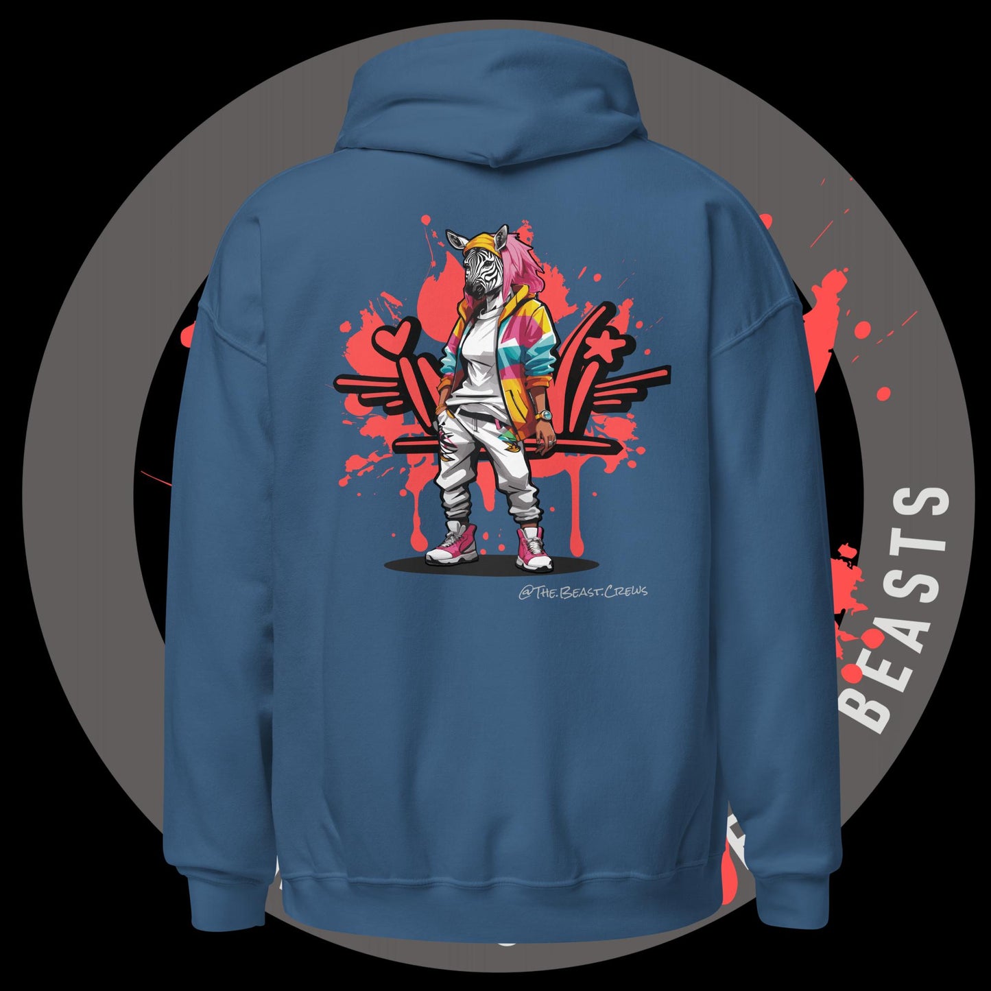 Zebra Queen Full Color - Unisex Hoodie