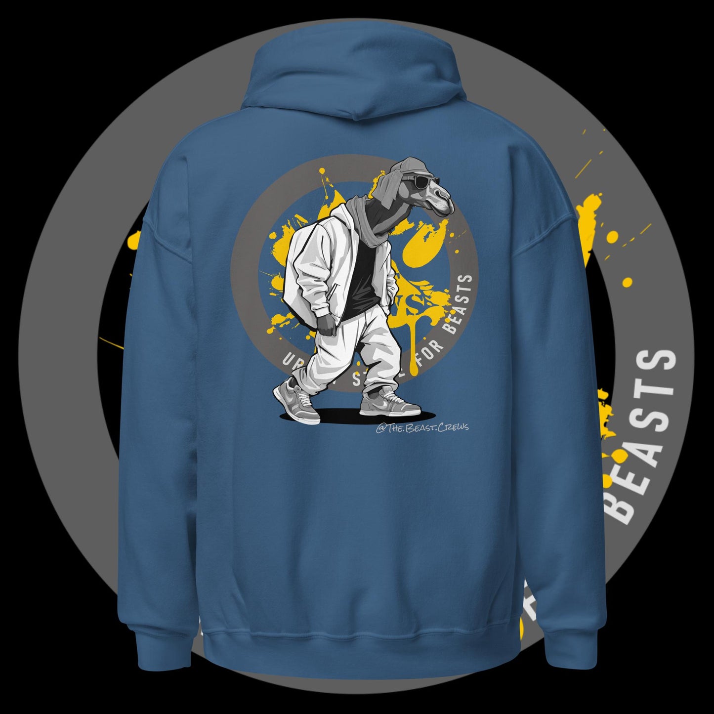 Unisex Hoodie - Dromedary Grayscale