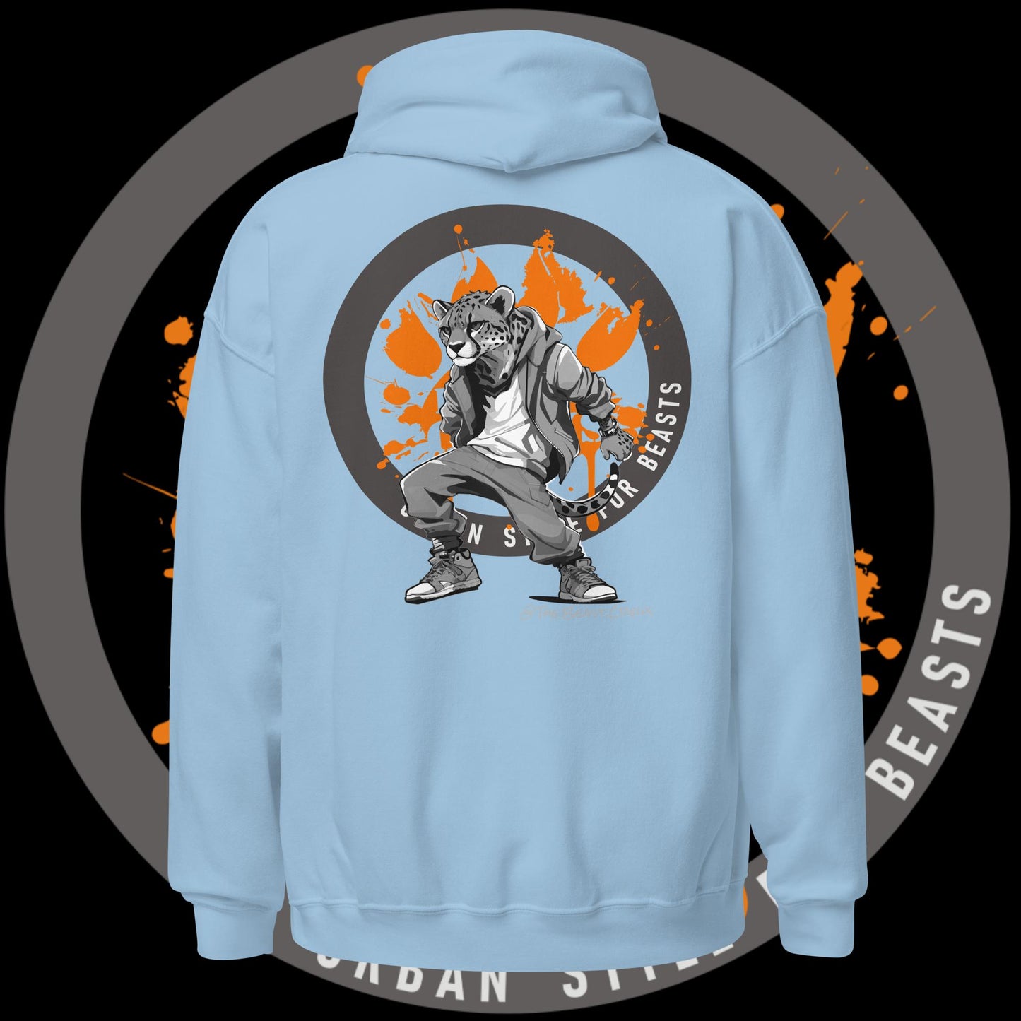 Cheetah Grayscale - Unisex Hoodie