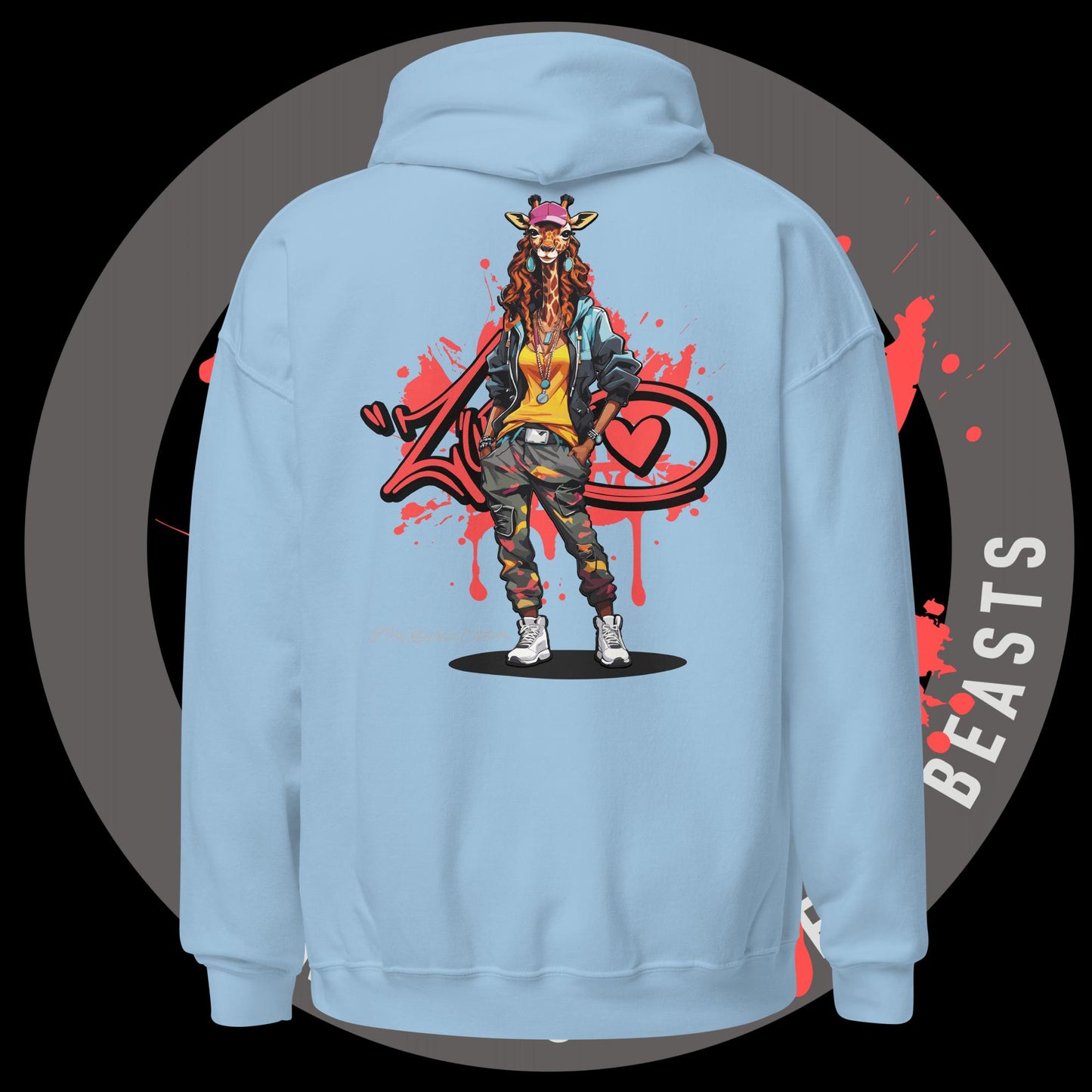 Giraffe Queen Full Color - Unisex Hoodie