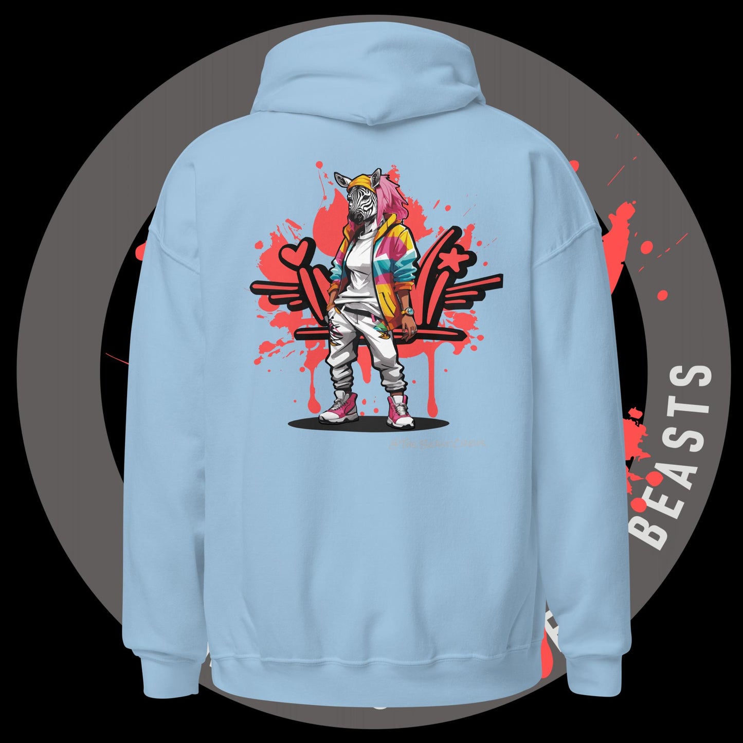 Zebra Queen Full Color - Unisex Hoodie