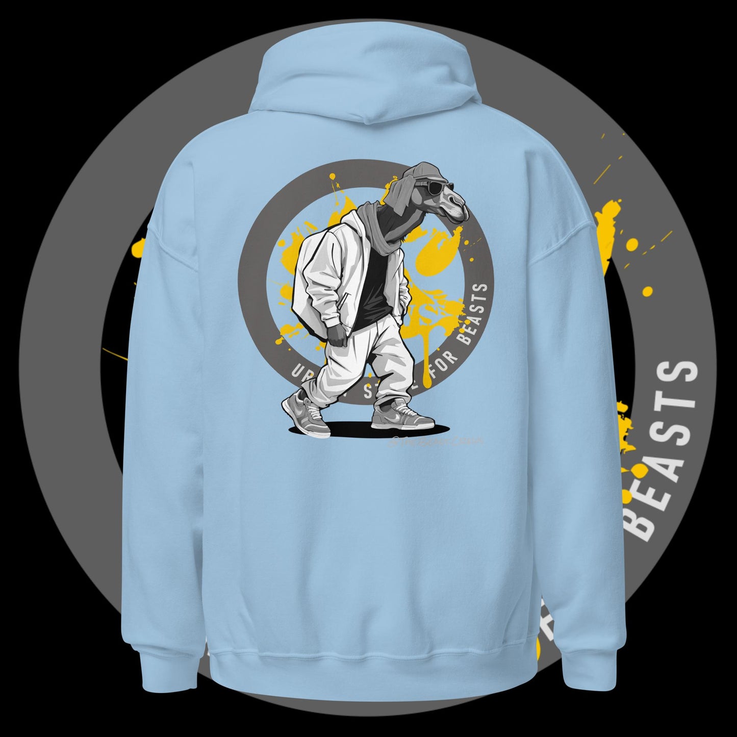 Unisex Hoodie - Dromedary Grayscale