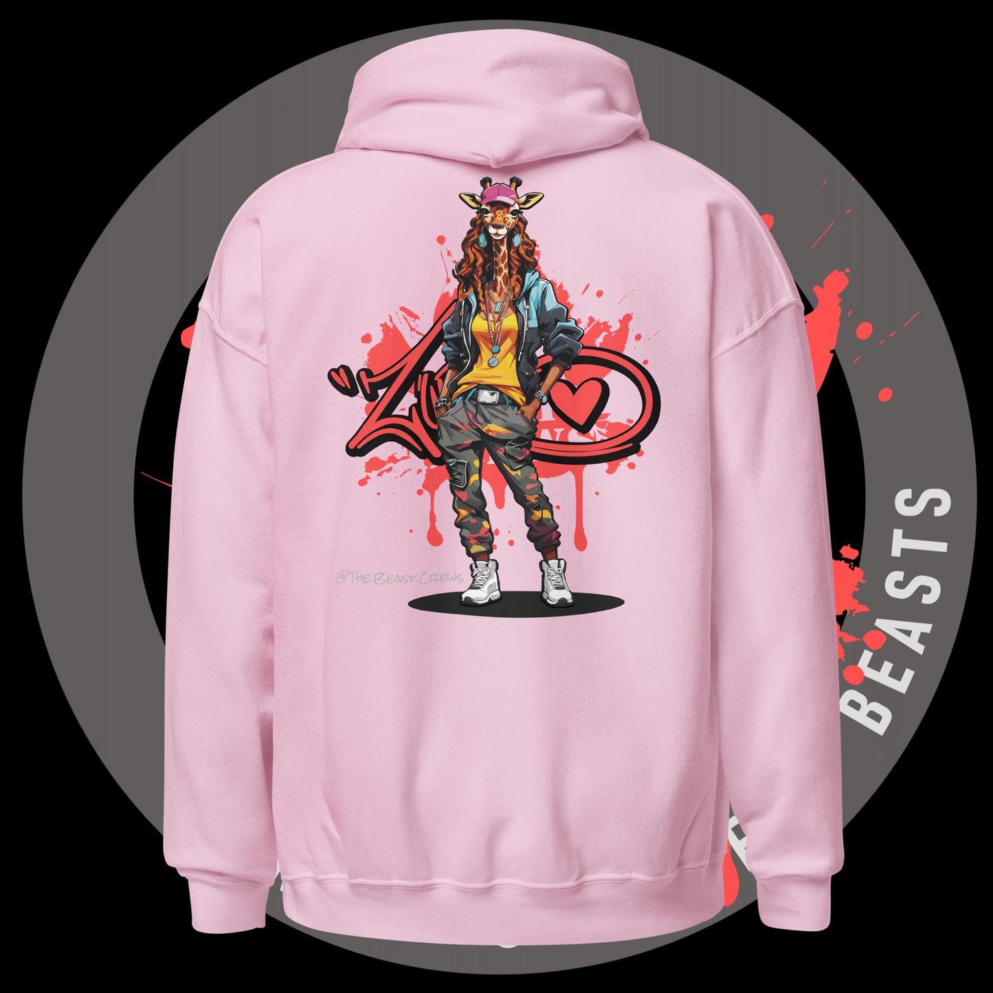 Giraffe Queen Full Color - Unisex Hoodie