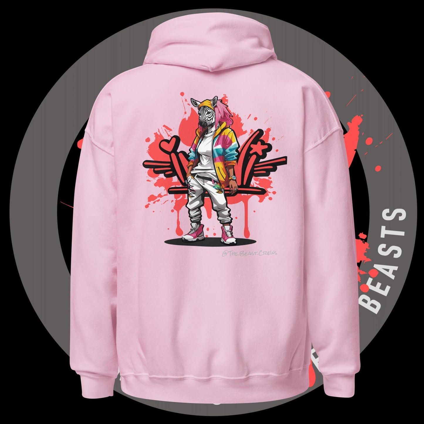 Zebra Queen Full Color - Unisex Hoodie