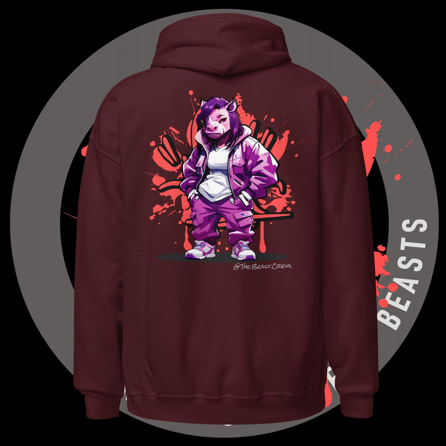 Rhino Queen Full Color - Unisex Hoodie