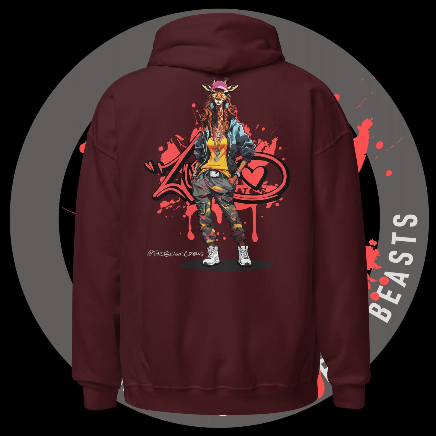 Giraffe Queen Full Color - Unisex Hoodie