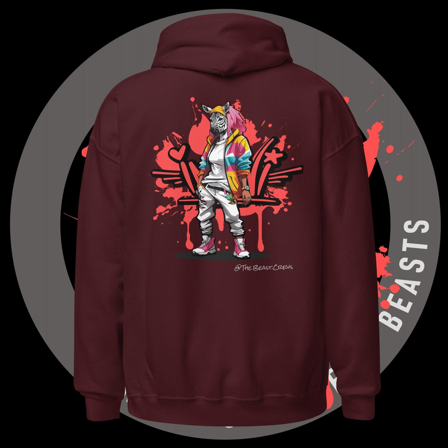 Zebra Queen Full Color - Unisex Hoodie