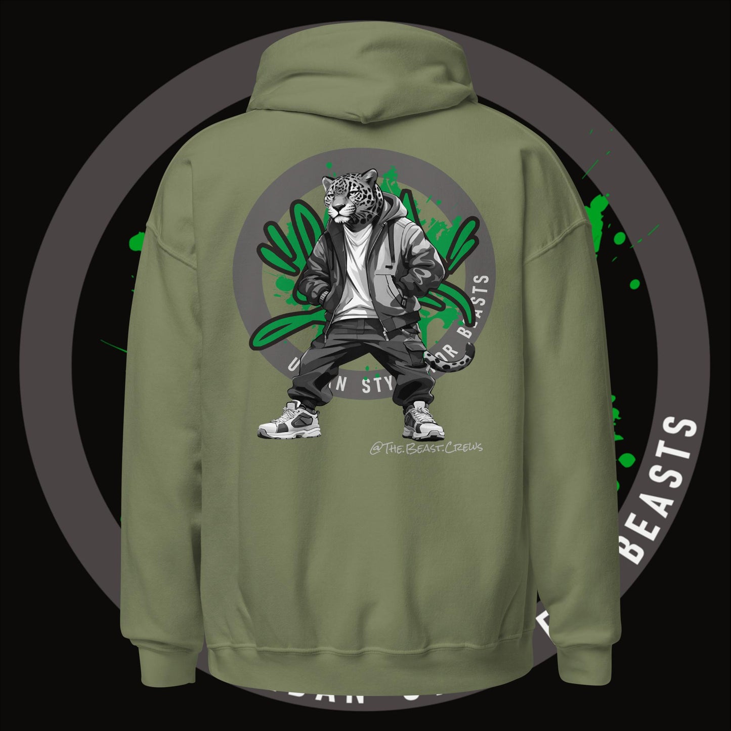 Jaguar Grayscale - Unisex Hoodie