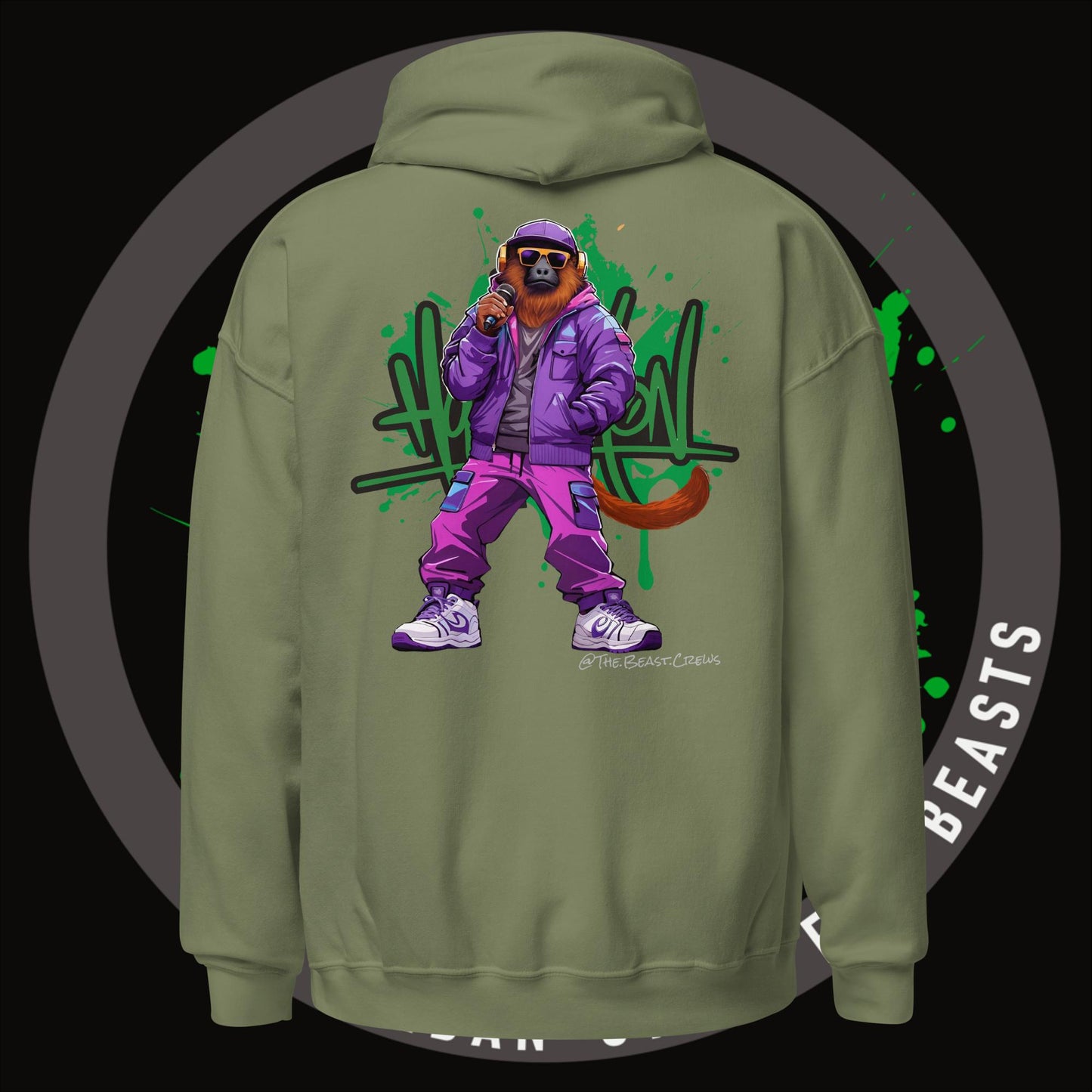 Howler Monkey Full Color - Unisex Hoodie