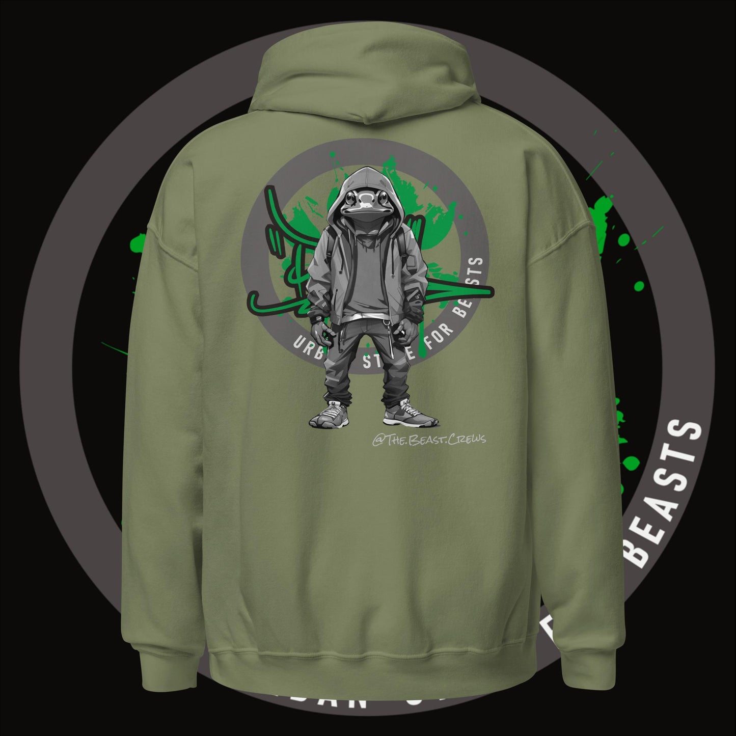 Poison Dart Frog Grayscale - Unisex Hoodie