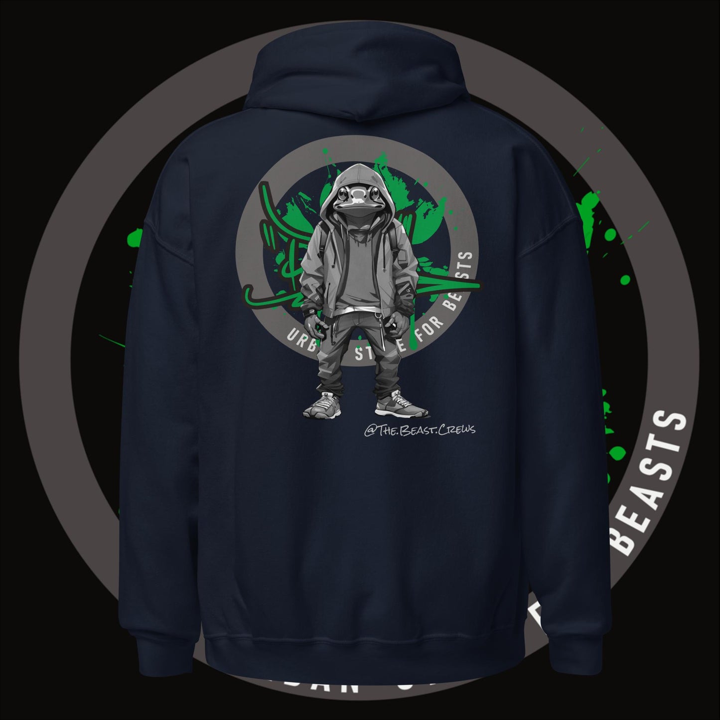 Poison Dart Frog Grayscale - Unisex Hoodie