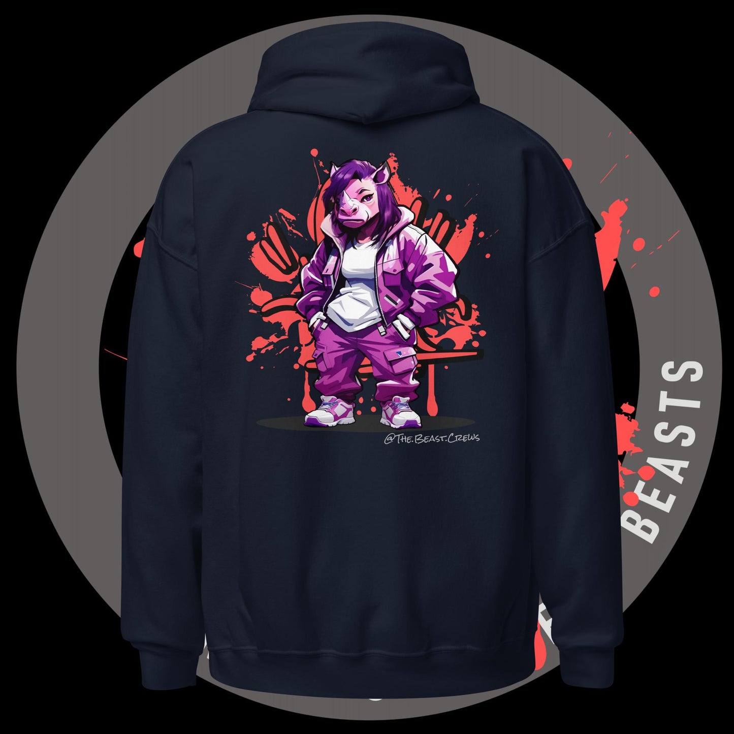 Rhino Queen Full Color - Unisex Hoodie
