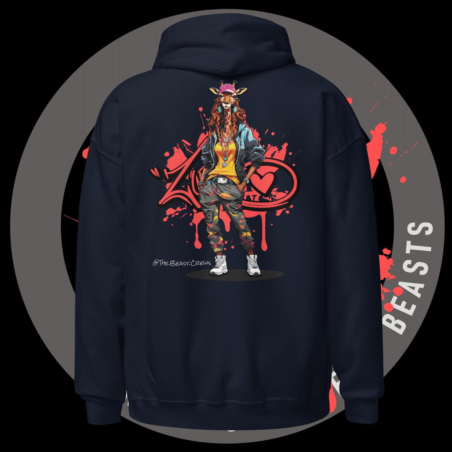 Giraffe Queen Full Color - Unisex Hoodie
