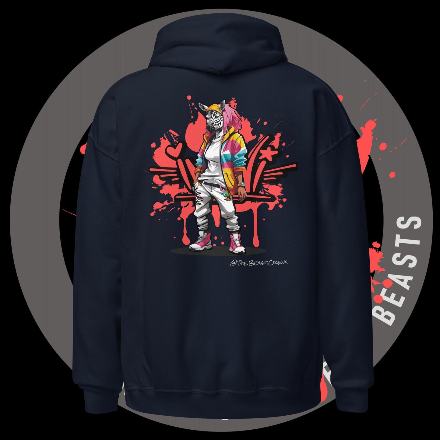 Zebra Queen Full Color - Unisex Hoodie