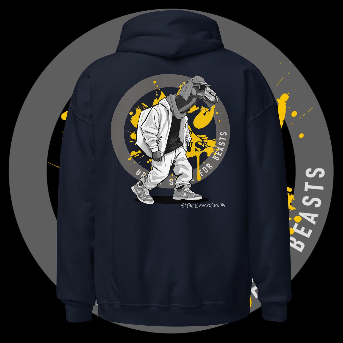 Unisex Hoodie - Dromedary Grayscale