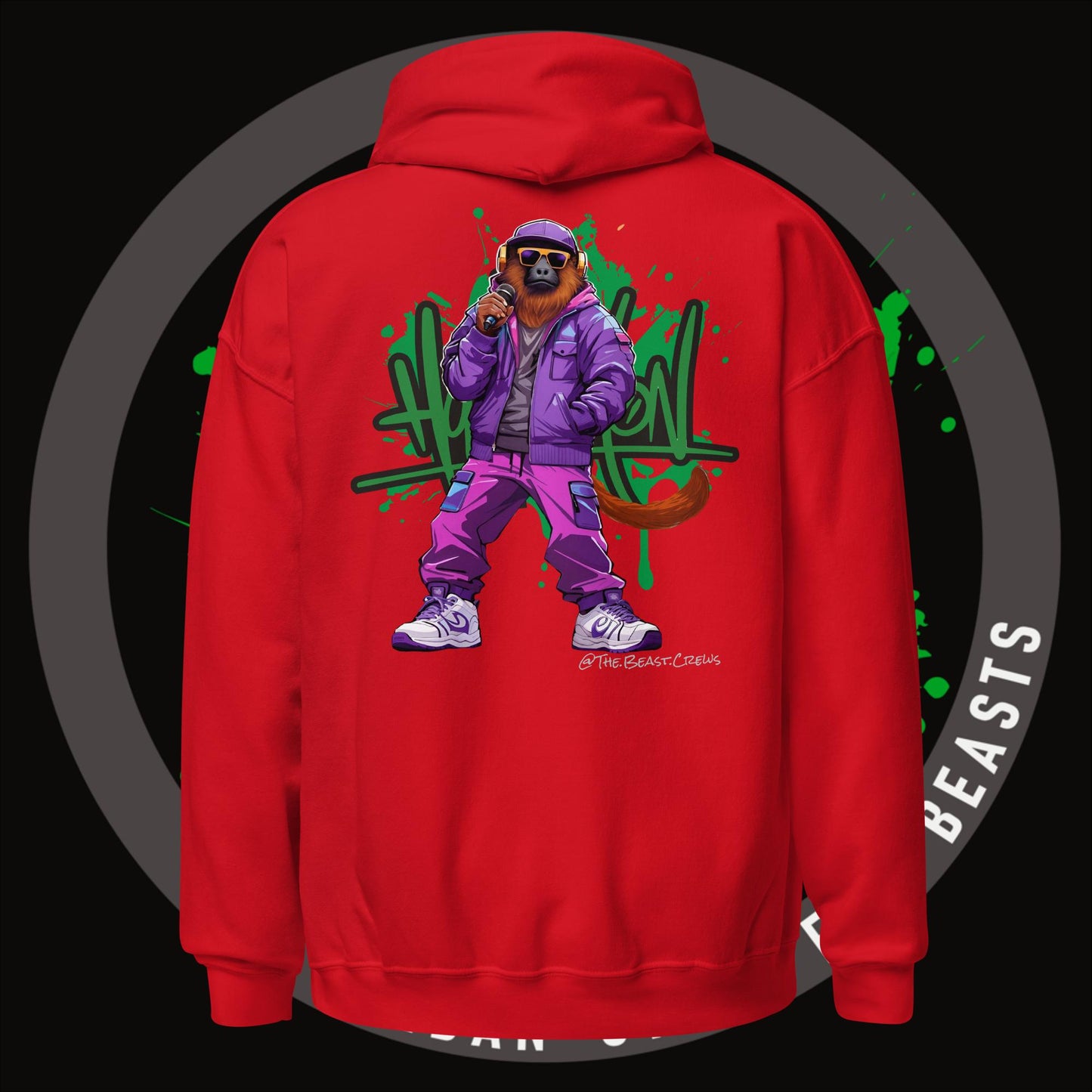 Howler Monkey Full Color - Unisex Hoodie