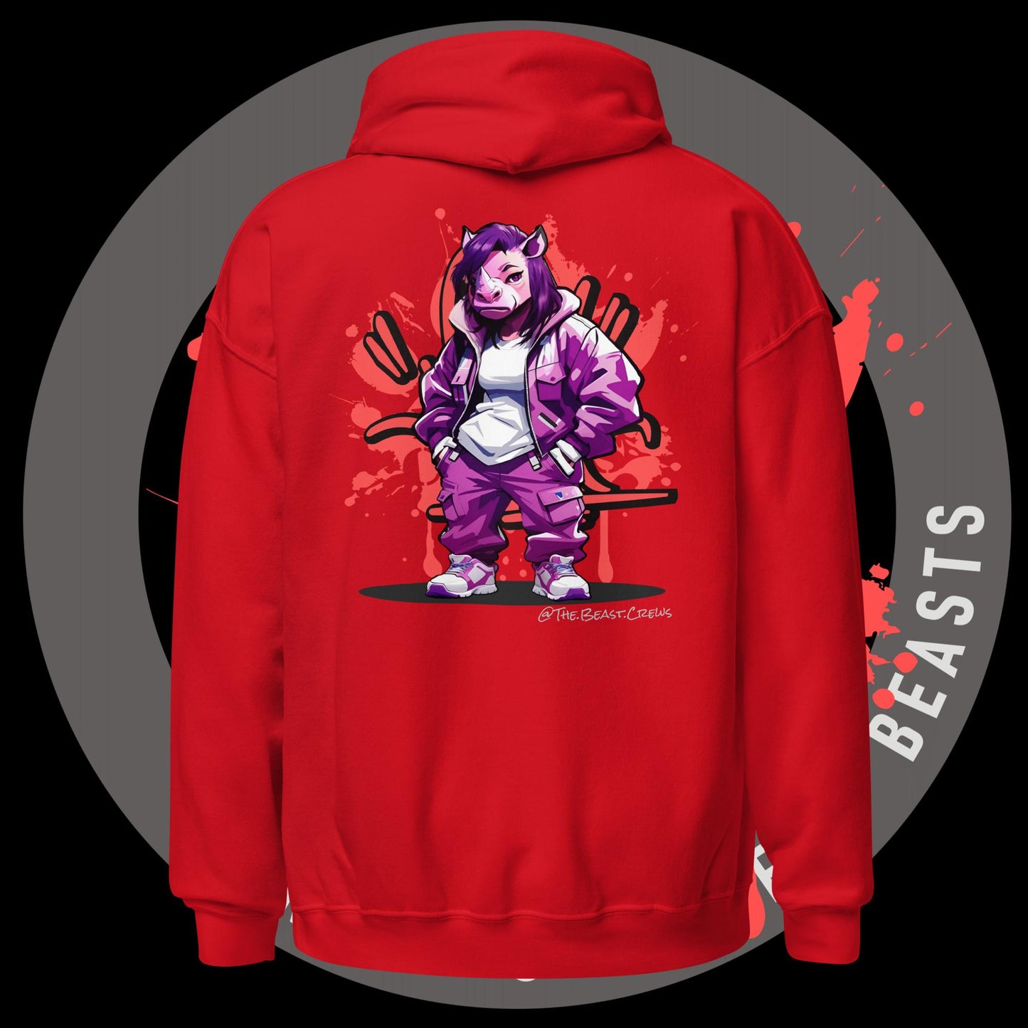 Rhino Queen Full Color - Unisex Hoodie